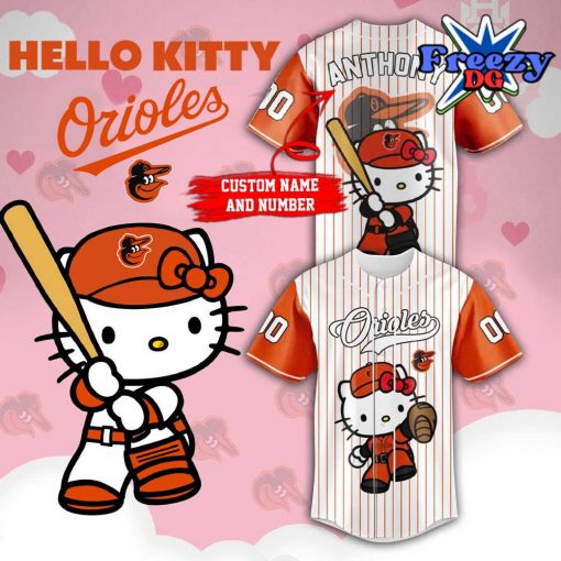 Baltimore Orioles x Hello Kitty 2024 Baseball Jersey