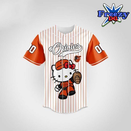 Baltimore Orioles x Hello Kitty 2024 Baseball Jersey