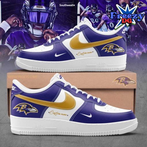 Baltimore Ravens Custom Nike Air Force 1