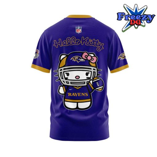 Baltimore Ravens x Hello Kitty Purple T-Shirt