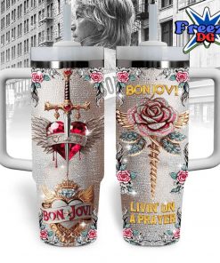 Bon Jovi Logo Crystal Stanley Tumbler