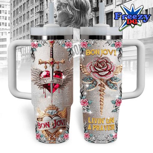 Bon Jovi Logo Crystal Stanley Tumbler