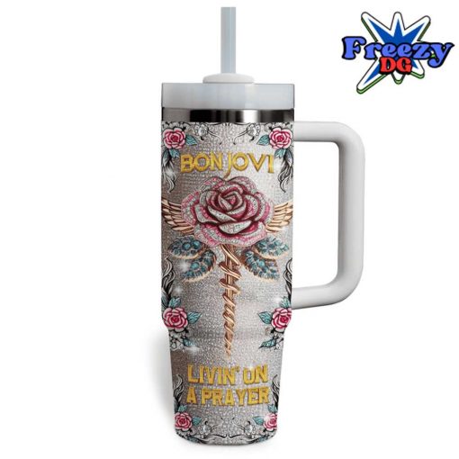 Bon Jovi Logo Crystal Stanley Tumbler