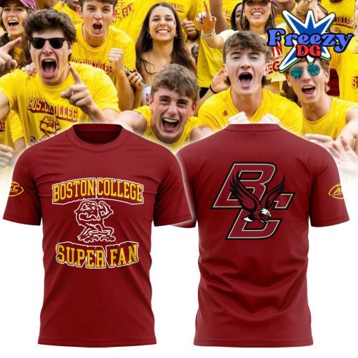 Boston College Football Super Fan 2024 Red T-Shirt