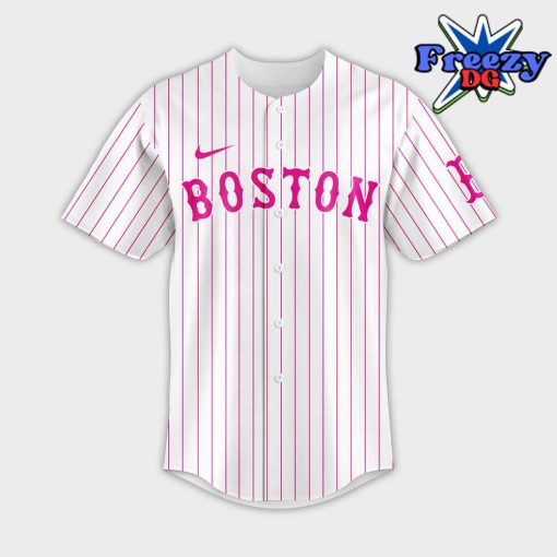 Boston Red Sox Barbie Night 2024 Stripe Baseball Jersey