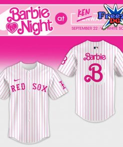 Boston Red Sox Barbie Night 2024 Stripe Jersey