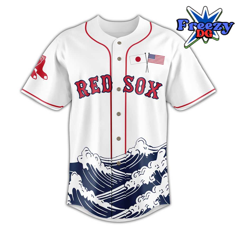 Boston Red Sox Japan Celebration Baseball Jersey - FreezyDG