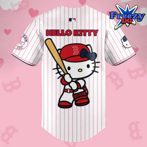 Boston Red Sox x Hello Kitty Night 2024 Stripe Baseball Jersey