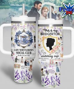 Bridgerton Lady Whistledown Social Club Stanley Tumbler