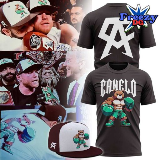 Canelo Alvarez Bear Boxing Brown T-Shirt