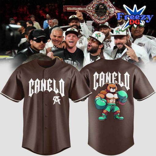 Canelo Bear Boxing Limited Edition Brown Baseball Jersey