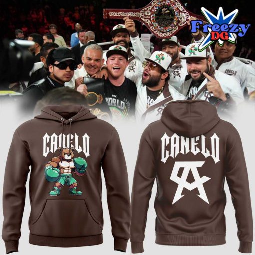 Canelo Bear Boxing Limited Edition Brown Hoodie