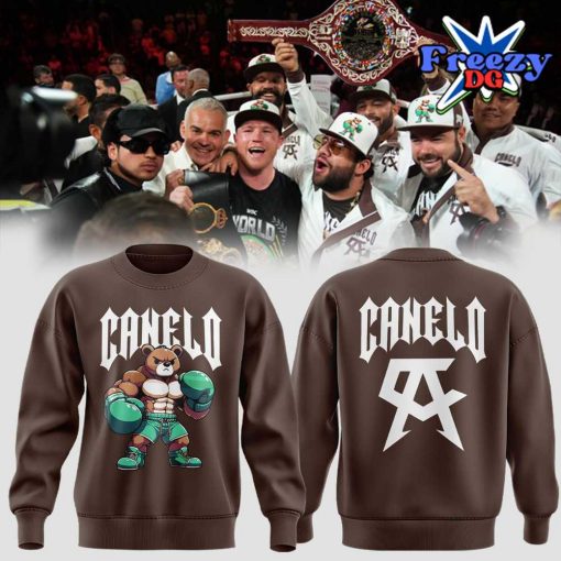 Canelo Bear Boxing Limited Edition Brown Sweatshirt