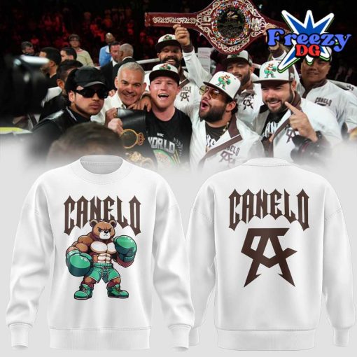 Canelo Bear Boxing Limited Edition White Sweatshirt