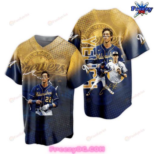 Christian Yelich Milwaukee Brewers MLB 2024 Baseball Jersey