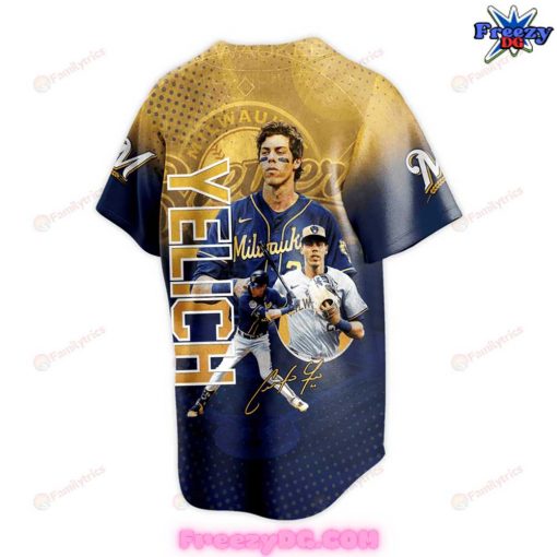 Christian Yelich Milwaukee Brewers MLB 2024 Baseball Jersey