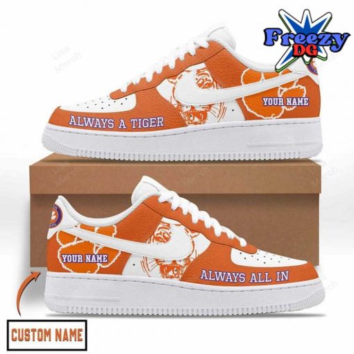 Clemson Tigers Always A Tiger Custom Nike Air Force 1