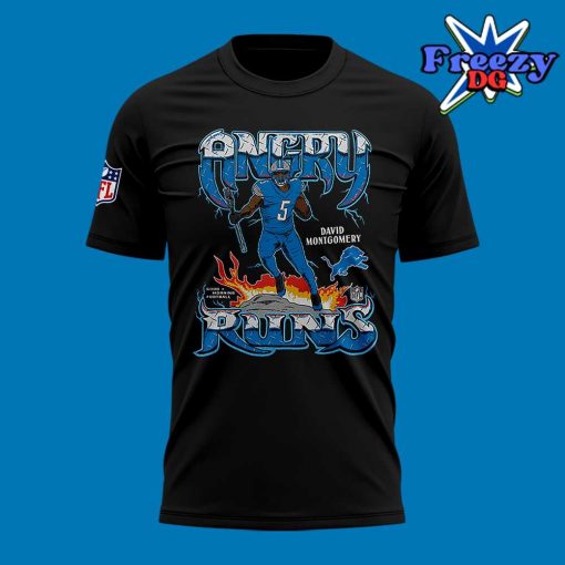 Detroit Lions Angry Runs 2024 T-Shirt