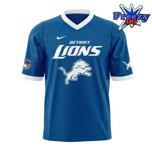 Detroit Lions x Hello Kitty 2024 Blue Football Jersey