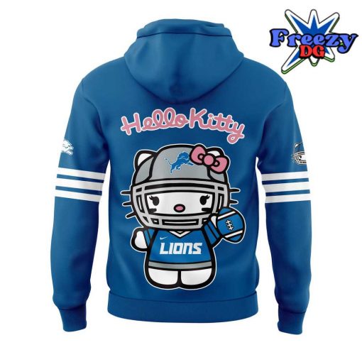 Detroit Lions x Hello Kitty 2024 Blue Hoodie