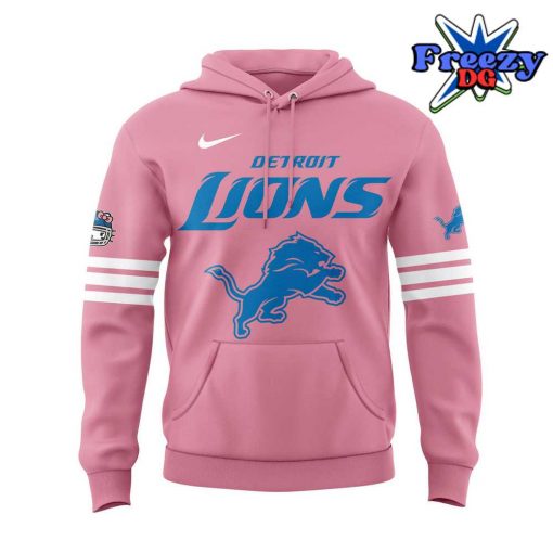 Detroit Lions x Hello Kitty 2024 Pink Hoodie