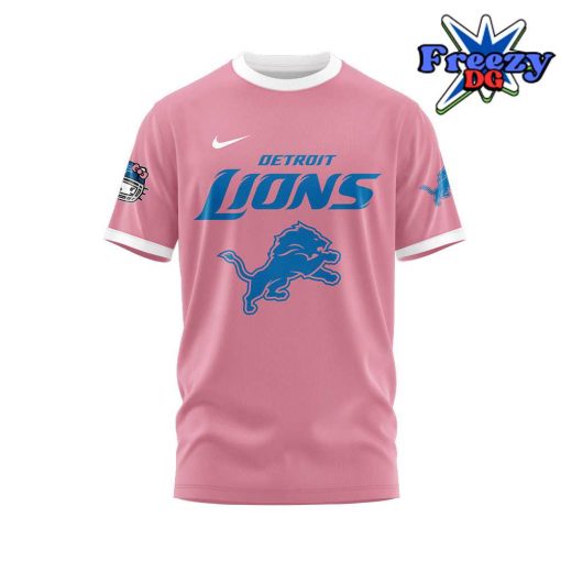 Detroit Lions x Hello Kitty 2024 Pink T-Shirt