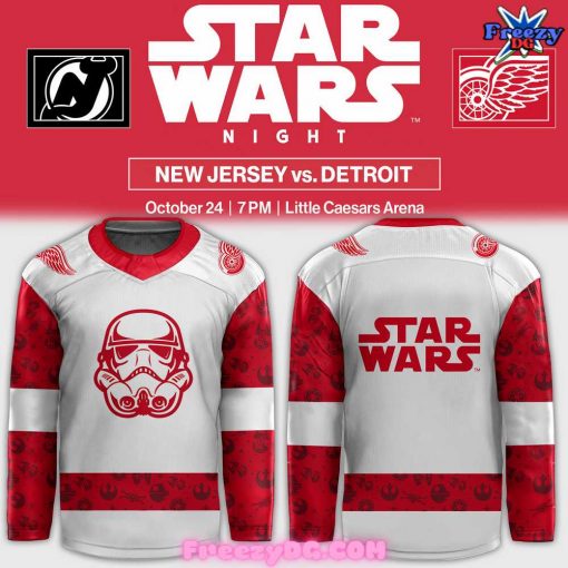 Detroit Red Wings x Star Wars Night 2024 Hockey Jersey