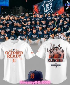 Detroit Tigers October Ready 2024 White Baseball Jersey