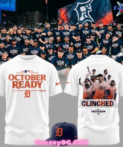 Detroit Tigers October Ready 2024 White T-Shirt