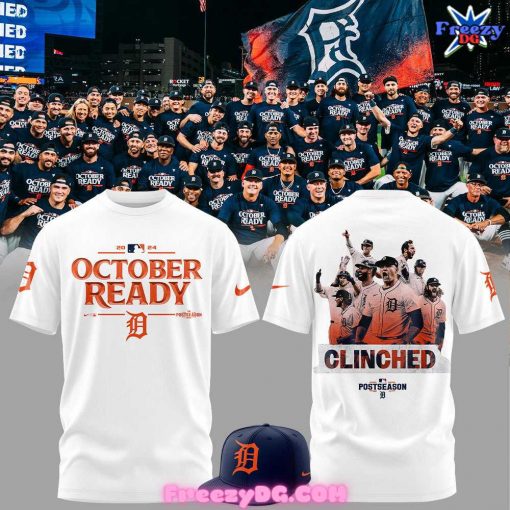 Detroit Tigers October Ready 2024 White T-Shirt