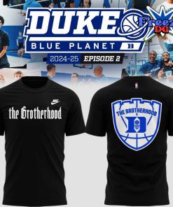 Duke Blue Planet The Brotherhood 2024 Black T-Shirt