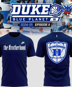 Duke Blue Planet The Brotherhood 2024 Blue T-Shirt