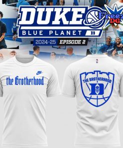 Duke Blue Planet The Brotherhood 2024 White T-Shirt