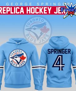 George Springer Toronto Blue Jays Hockey Hoodie