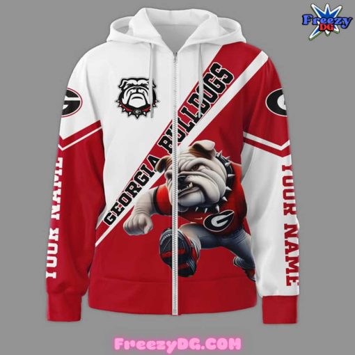 Georgia Bulldogs Custom Your Name Zip Hoodie