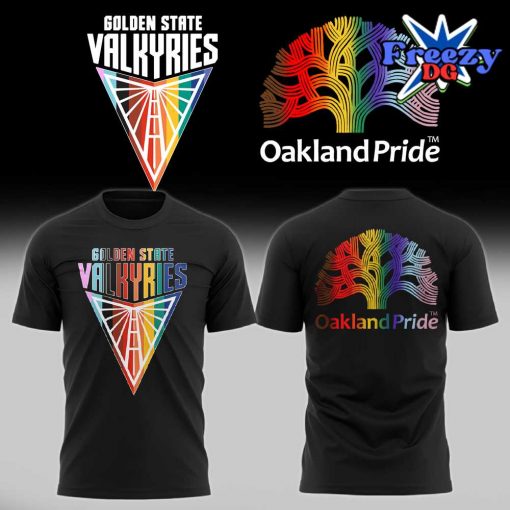 Golden State Valkyries Oakland Pride 2024 Black T-Shirt