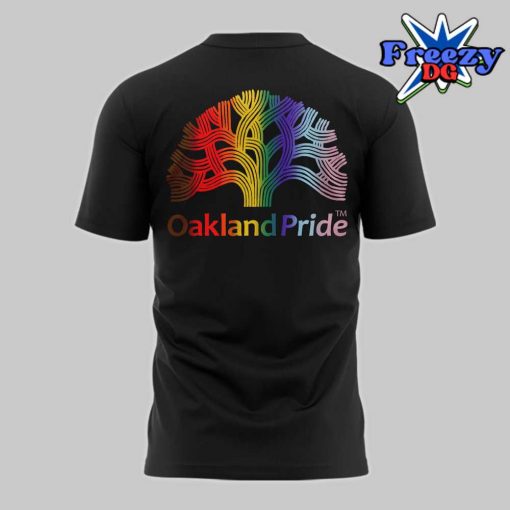 Golden State Valkyries Oakland Pride 2024 Black T-Shirt