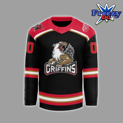 Grand Rapids Griffins CCM Quicklite 2024 Black Hockey Jersey