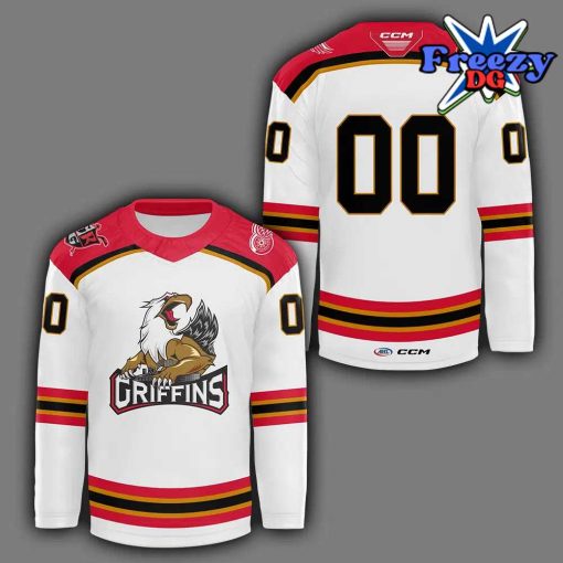 Grand Rapids Griffins CCM Quicklite 2024 White Hockey Jersey