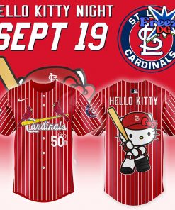 Hello Kitty x St. Louis Cardinals 50th Anniversary Baseball Jersey