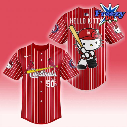 Hello Kitty x St. Louis Cardinals 50th Anniversary Baseball Jersey