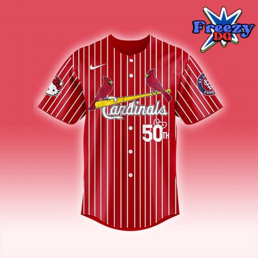 Hello Kitty x St. Louis Cardinals 50th Anniversary Baseball Jersey