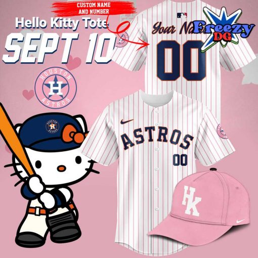 Houston Astros Hello Kitty Night Stripe Baseball Jersey