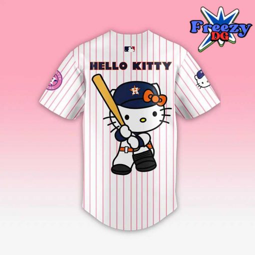 Houston Astros Hello Kitty Stripe Baseball Jersey