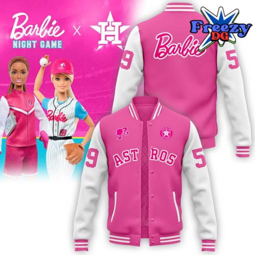 Houston Astros x Barbie Night Game 2024 Baseball Jacket