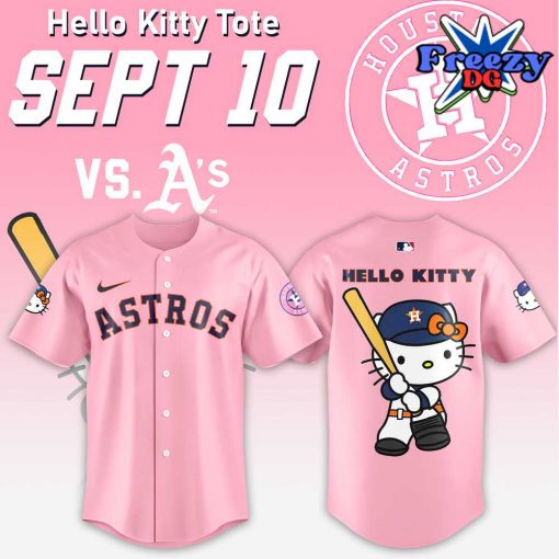 Houston Astros x Hello Kitty Night Baseball Jersey