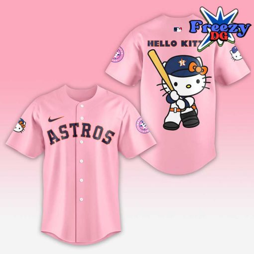 Houston Astros x Hello Kitty Night Baseball Jersey