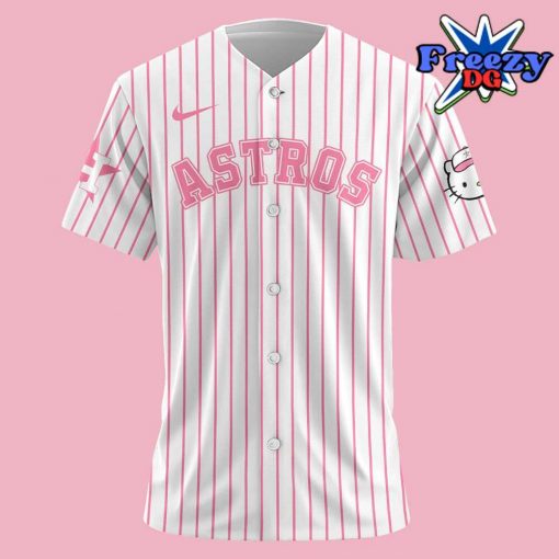 Houston Astros x Hello Kitty Night Stripe Baseball Jersey