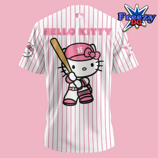 Houston Astros x Hello Kitty Night Stripe Baseball Jersey