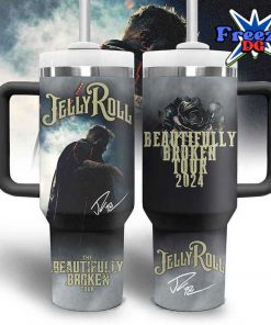 Jelly Roll Beautifully Broken Tour 2024 Stanley Tumbler Cup